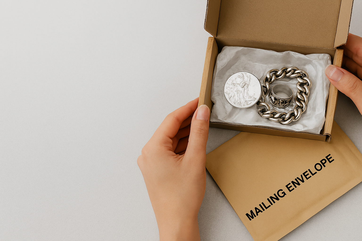 Online Silberankauf Prozess